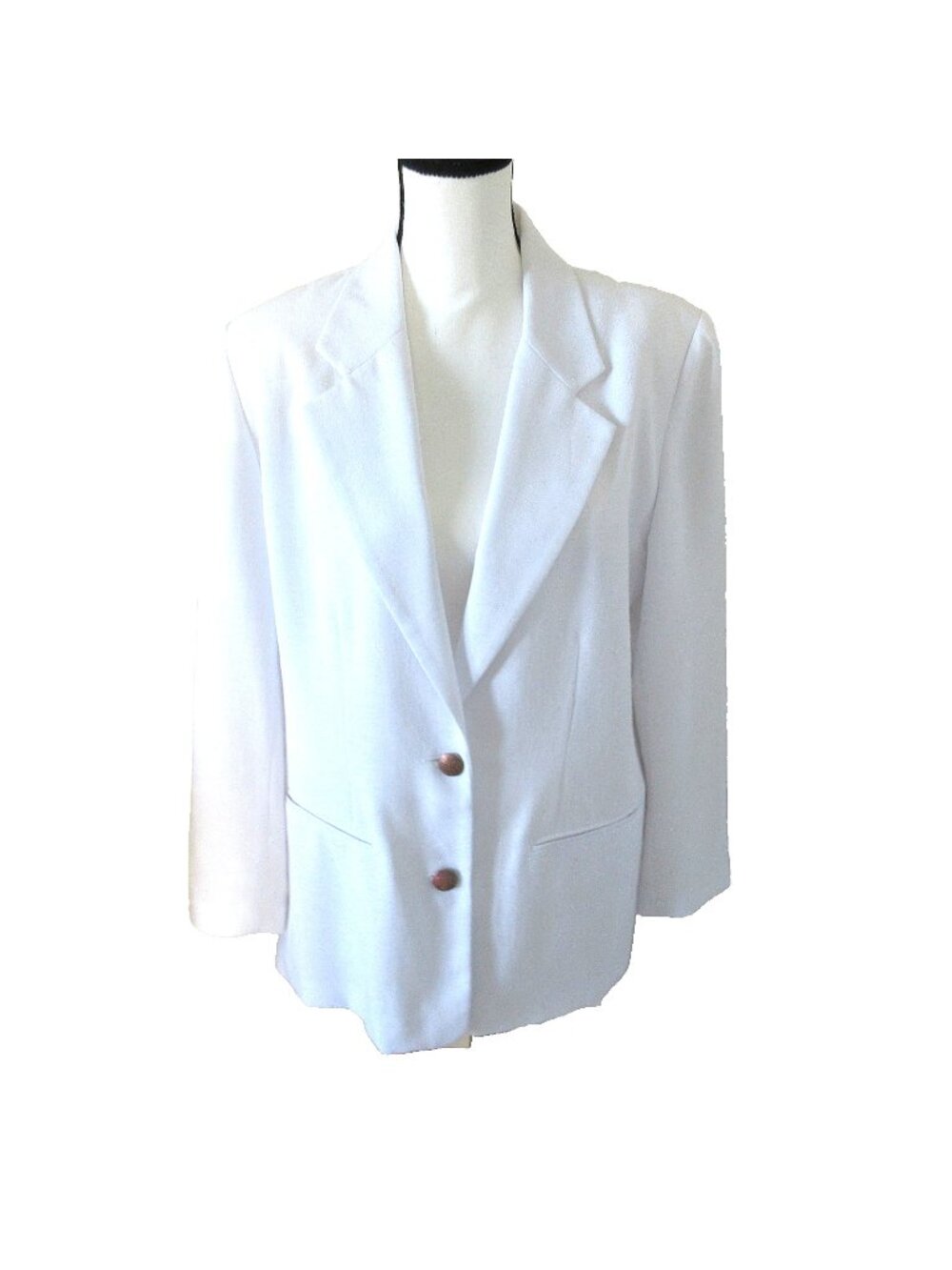 Vintage Patchington Long Seeve Blazer Matching Shorts Size 10 White